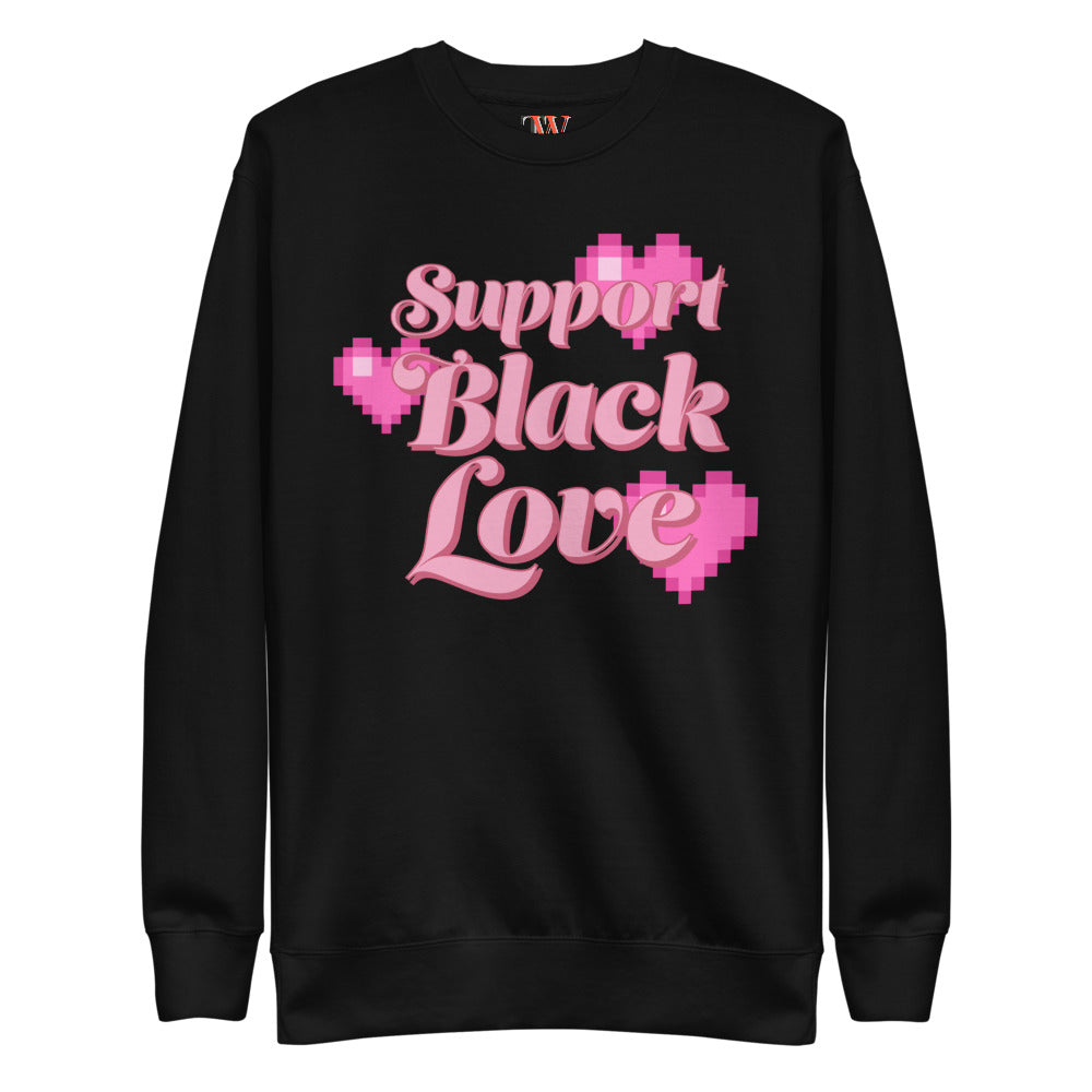 Support Black Love Electric Pink